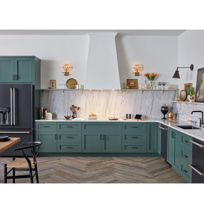 CAFE CYE22TP3MD1 CAFé™ ENERGY STAR® 22.1 Cu. Ft. Smart Counter-Depth French-Door Refrigerator with Hot Water Dispenser Black - CYE22TP3MD1