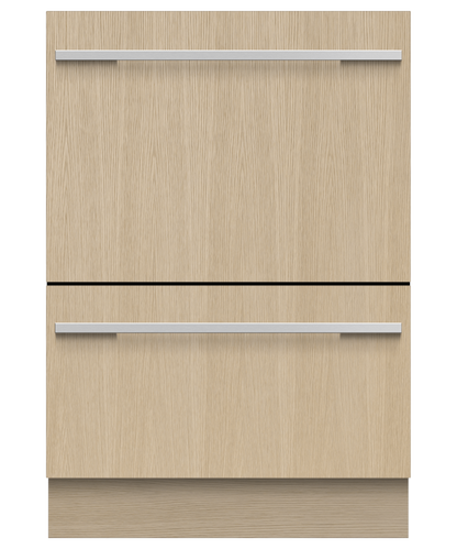 FISHER & PAYKEL DD24DHTI9N Series 9 Integrated Tall Double DishDrawer™ Dishwasher Custom Panel Ready - DD24DHTI9N