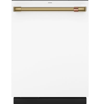 CAFE CDT888P4VW2 CAFé™ CustomFit ENERGY STAR Stainless Interior Smart Dishwasher with Ultra Wash Top Rack and Dual Convection Ultra Dry, LED Lights, 39 dBA White - CDT888P4VW2