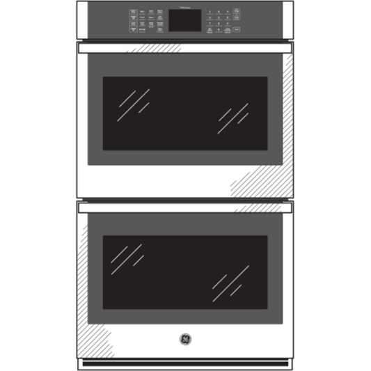 GE APPLIANCES 27" Smart Built-In Double Wall Oven in Stainless Steel - JKD3000SNSS