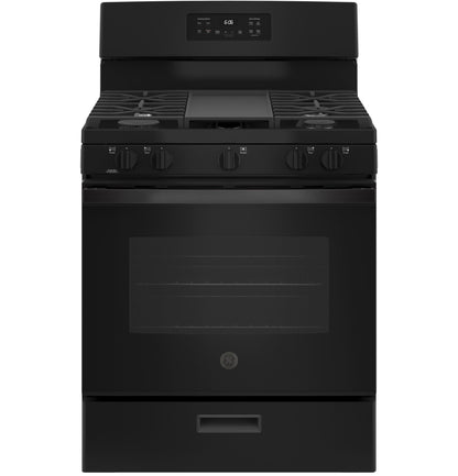 GE APPLIANCES JGBS66DEKBB GE® 30" Free-Standing Gas Range Black - JGBS66DEKBB