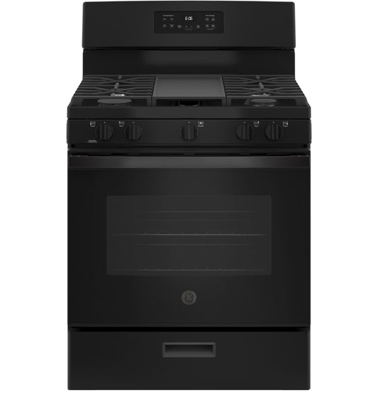GE APPLIANCES JGBS66DEKBB GE® 30" Free-Standing Gas Range Black - JGBS66DEKBB