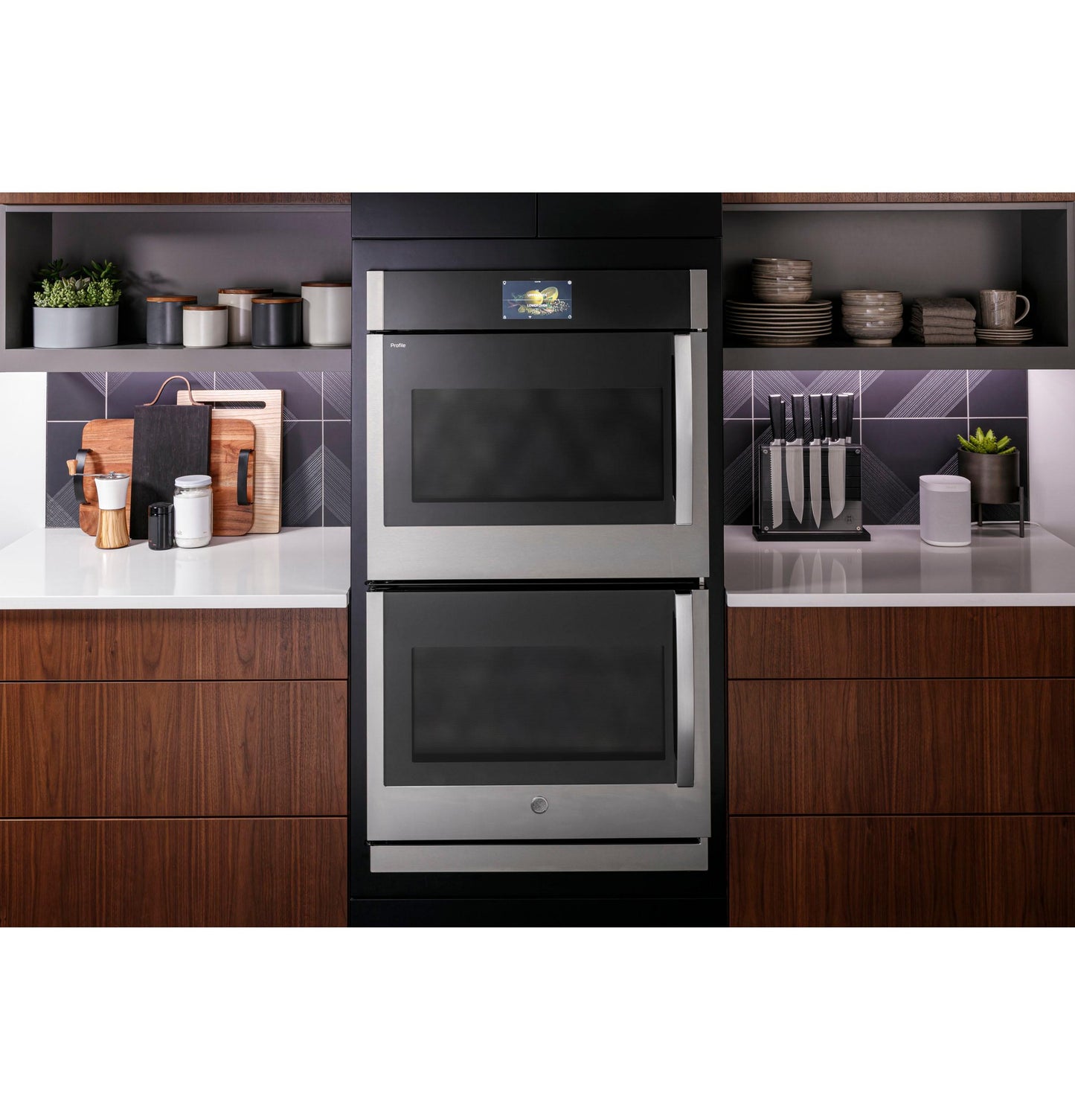 GE APPLIANCES PTD700RSNSS GE Profile™ 30" Smart Built-In Convection Double Wall Oven with Right-Hand Side-Swing Doors in Stainless Steel - PTD700RSNSS