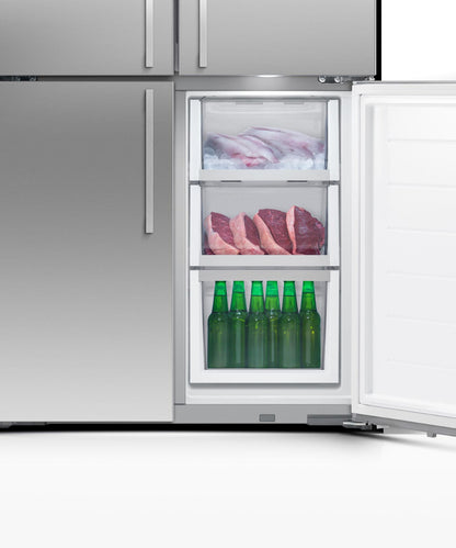 FISHER & PAYKEL RF203QDUVX1 18.9 cu ft Series 7 Quad Door Refrigerator Freezer in Stainless Steel - RF203QDUVX1