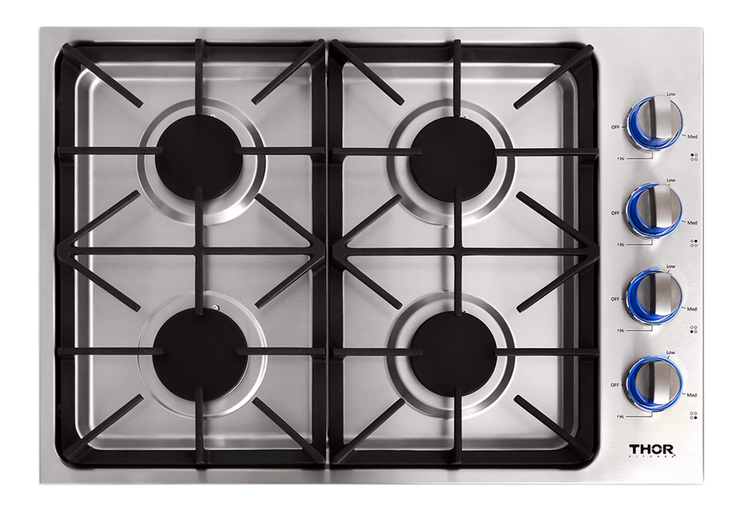 THOR KITCHEN TGC3001 Thor Kitchen 30-inch Professional Drop-in Gas Cooktop - Model Tgc3001 - TGC3001