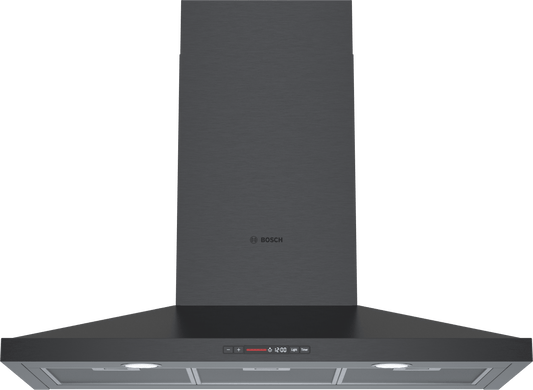 BOSCH HCP86641UC 800 Series, wall-mounted cooker hood, 36'', Black stainless steel Black in Stainless Steel - HCP86641UC