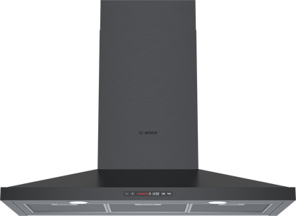 BOSCH HCP86641UC 800 Series, wall-mounted cooker hood, 36'', Black stainless steel Black in Stainless Steel - HCP86641UC