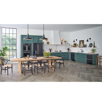 CAFE CYE22TP3MD1 CAFé™ ENERGY STAR® 22.1 Cu. Ft. Smart Counter-Depth French-Door Refrigerator with Hot Water Dispenser Black - CYE22TP3MD1