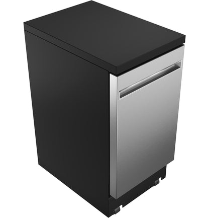GE APPLIANCES GPT145SSLSS GE® ENERGY STAR® 18" in Stainless Steel Interior Portable Dishwasher with Sanitize Cycle in Stainless Steel - GPT145SSLSS