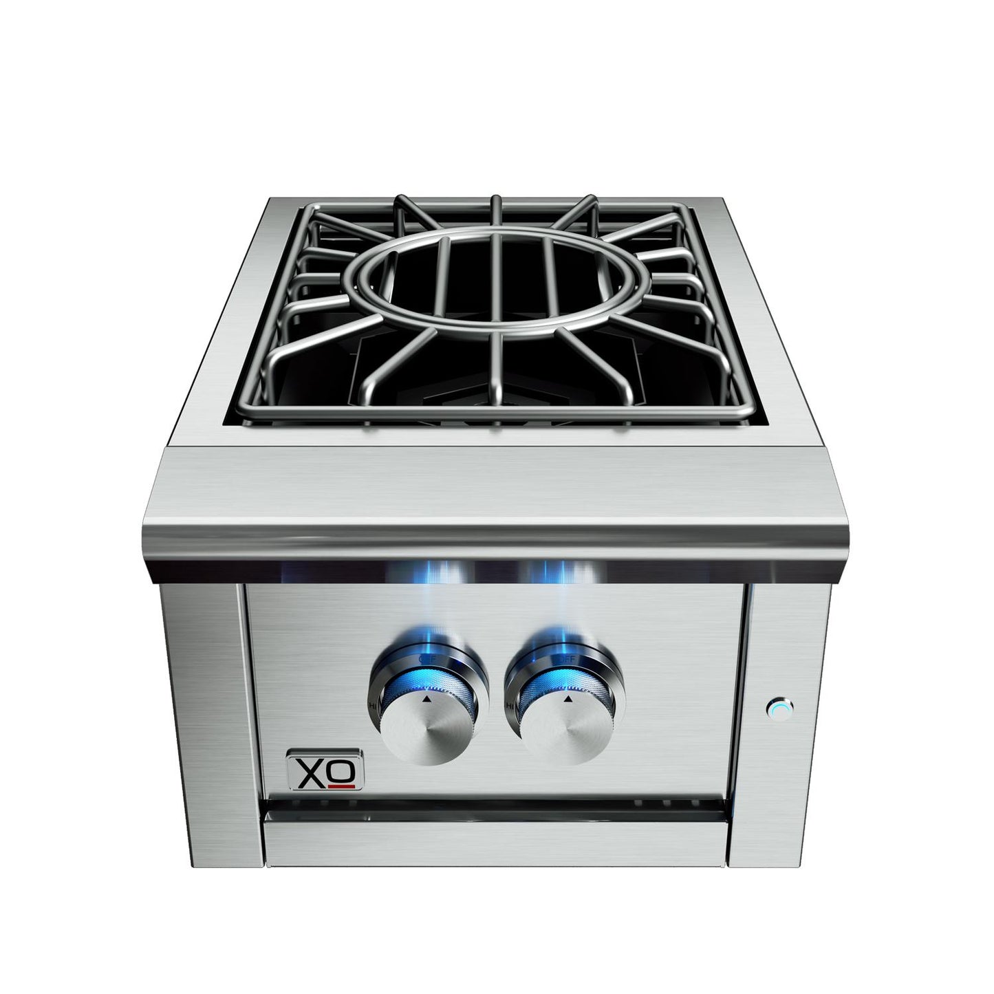 XO APPLIANCE XOGPOWER60KN 16" Power Side Burner 60,000 BTU NG in Stainless Steel - XOGPOWER60KN