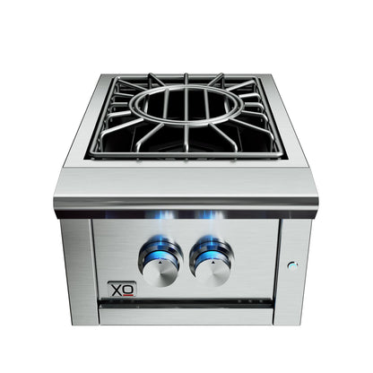 XO APPLIANCE XOGPOWER60KN 16" Power Side Burner 60,000 BTU NG in Stainless Steel - XOGPOWER60KN