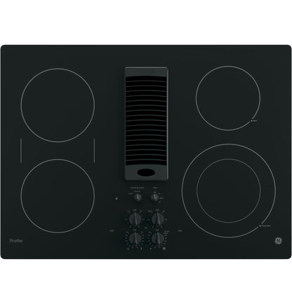 GE APPLIANCES PP9830DRBB GE Profile™ 30" Downdraft Electric Cooktop Black - PP9830DRBB