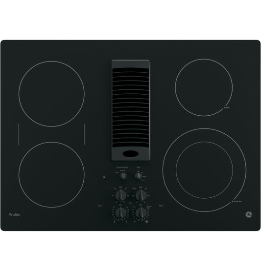 GE APPLIANCES PP9830DRBB GE Profile™ 30" Downdraft Electric Cooktop Black - PP9830DRBB