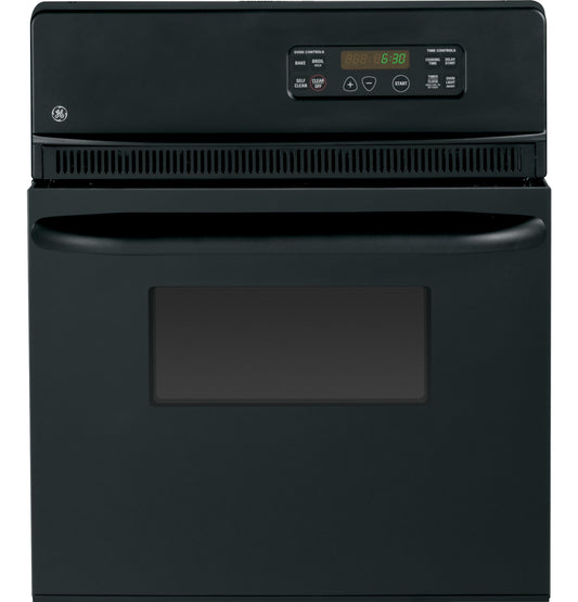 GE APPLIANCES JRP20BJBB GE® 24" Electric Single Self-Cleaning Wall Oven Black - JRP20BJBB