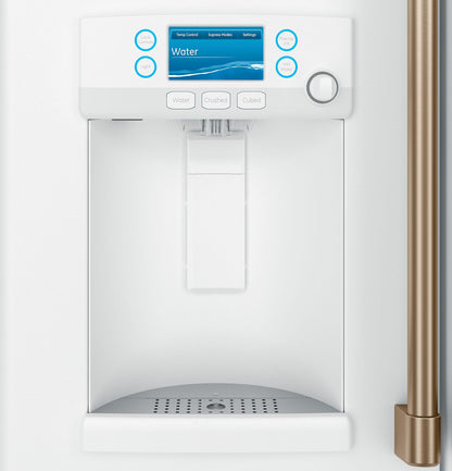 CAFE  ENERGY STAR 22.1 Cu. Ft. Smart Counter-Depth French-Door Refrigerator with Hot Water Dispenser White - CYE22TP4MW2