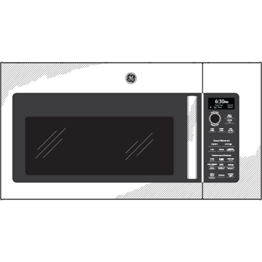 GE APPLIANCES Profile 2.1 Cu. Ft. Over-the-Range Sensor Microwave Oven in Stainless Steel - PVM9215SKSS