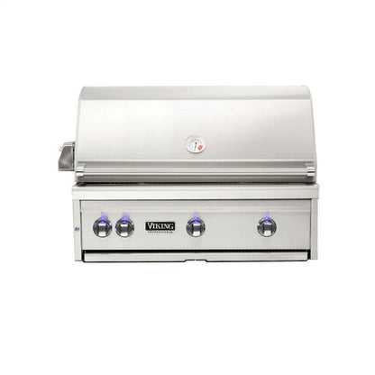 VIKING 36"W. Built-in Grill with ProSear Burner and Rotisserie in Stainless Steel - VQGI5361LSS