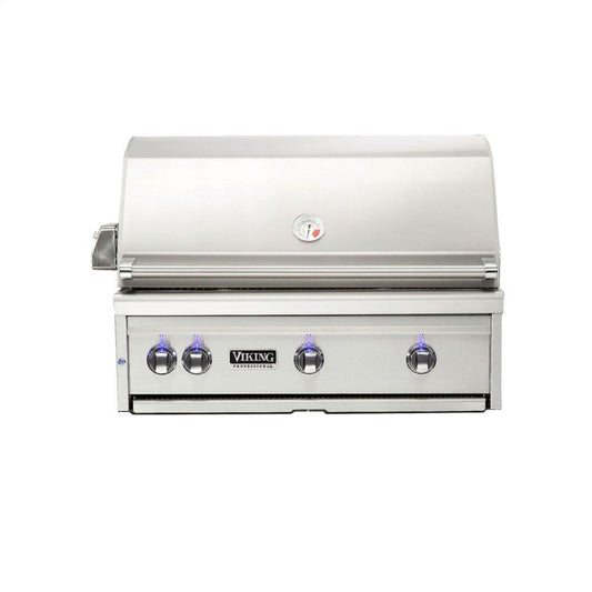 VIKING 36"W. Built-in Grill with ProSear Burner and Rotisserie in Stainless Steel - VQGI5361LSS