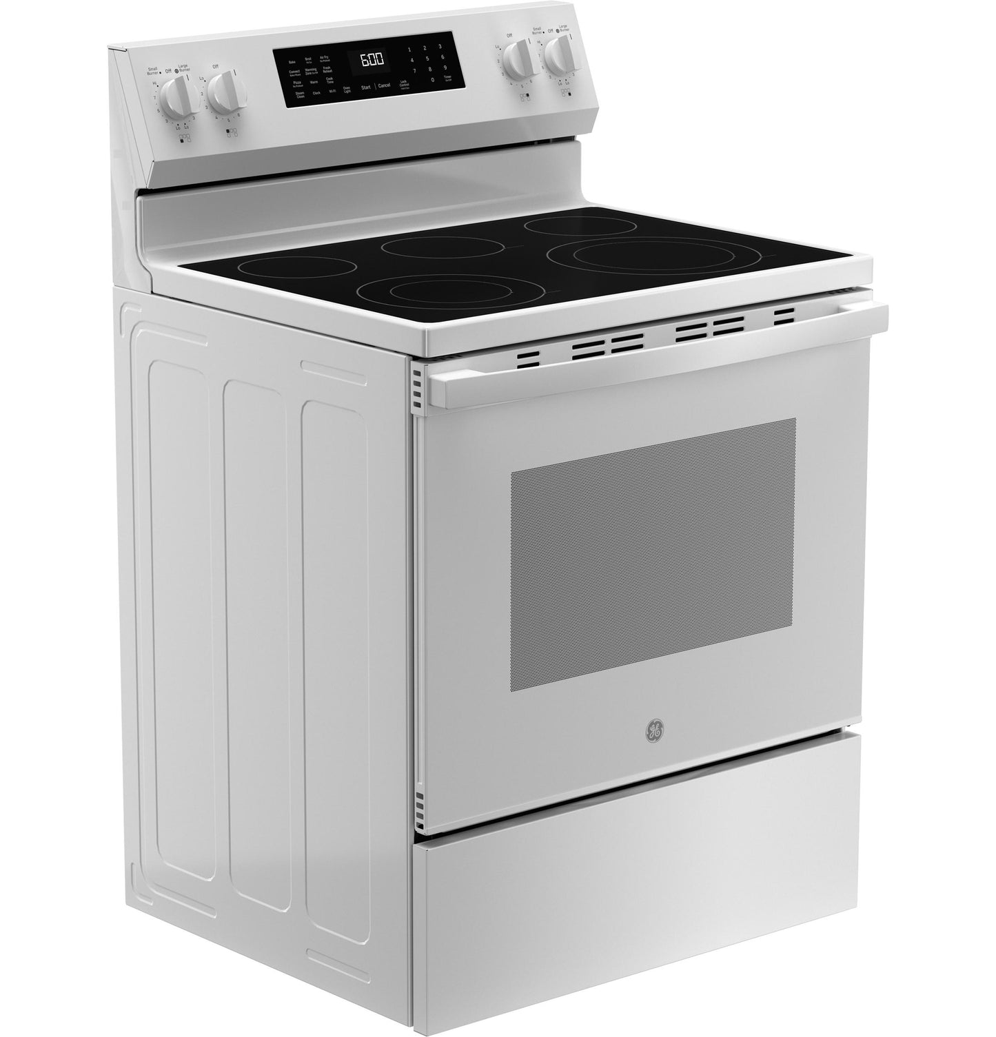 GE APPLIANCES GRF600AVWW GE® ENERGY STAR® 30" Free-Standing Electric Convection Range with No Preheat Air Fry and EasyWash™ Oven Tray White - GRF600AVWW