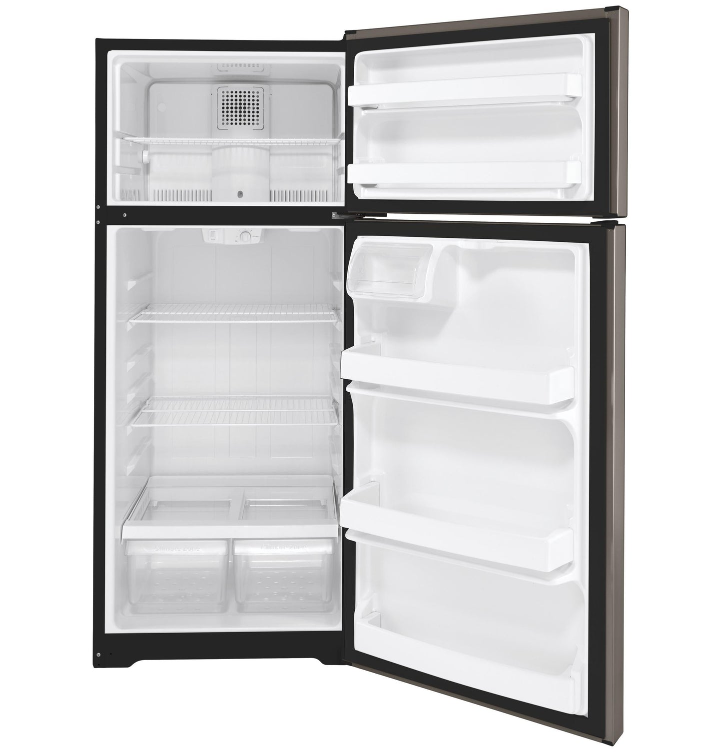 GE APPLIANCES 17.5 Cu. Ft. Top-Freezer Refrigerator Gray - GTE18DCNRSA