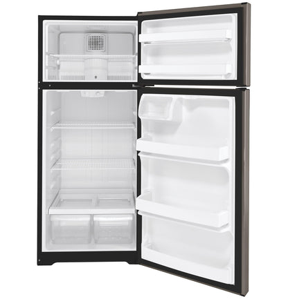 GE APPLIANCES 17.5 Cu. Ft. Top-Freezer Refrigerator Gray - GTE18DCNRSA