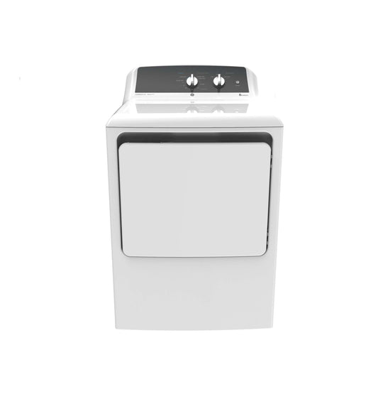 GE APPLIANCES GTX52GASPWB GE 6.2 cu. ft. Capacity Gas Dryer with Up To 120 ft. Venting and 5-yr Limited Warranty White - GTX52GASPWB