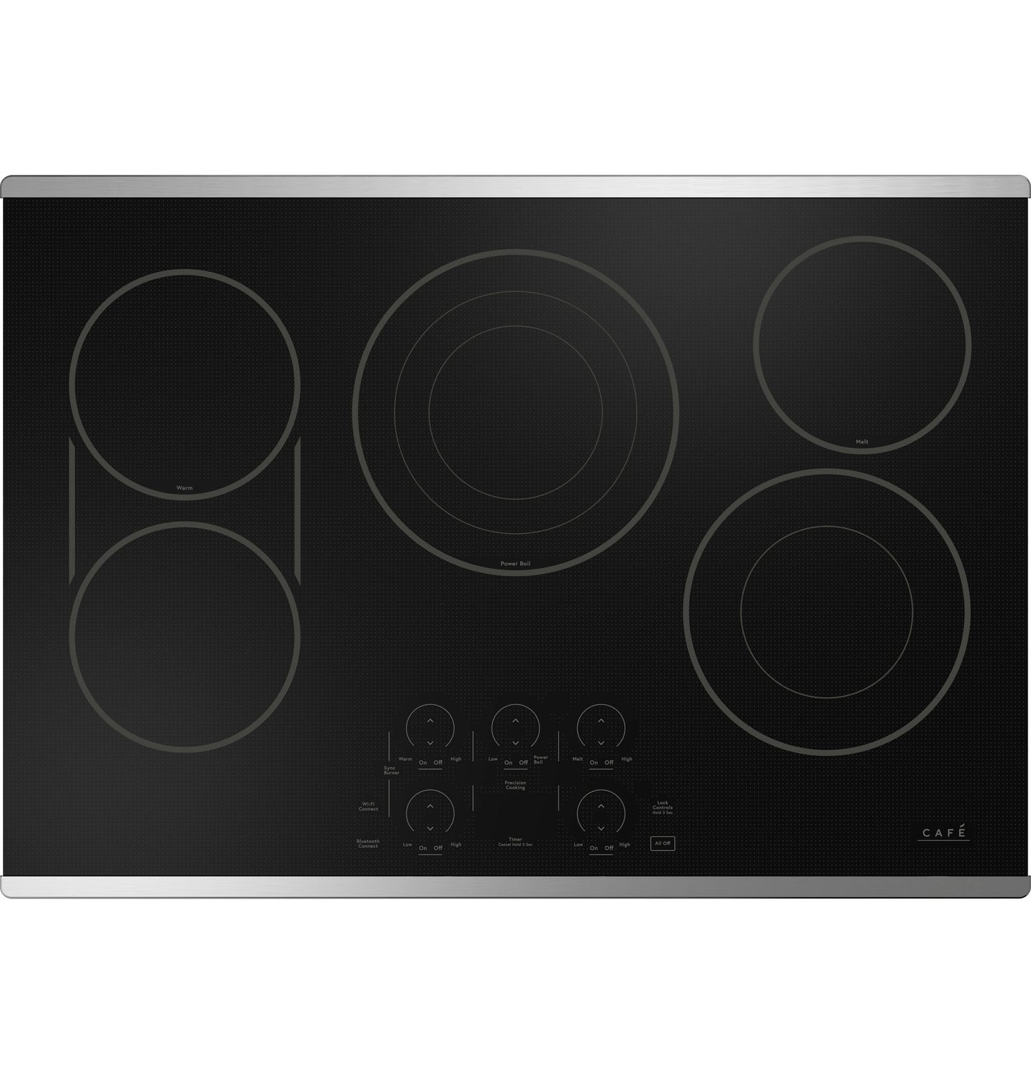 CAFE CEP90302TSS CAFé 30" Touch-Control Electric Cooktop in Stainless Steel - CEP90302TSS
