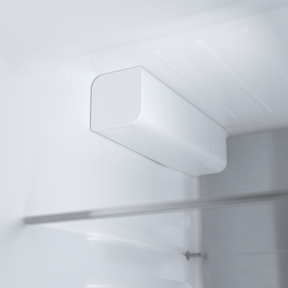 BOSCH B24CB80ESW 800 Series, free-standing fridge-freezer with freezer at bottom, glass door, 24'', White, Total No Frost White - B24CB80ESW