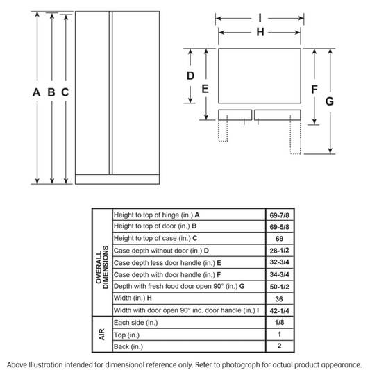 GE APPLIANCES GSE25GYPFS GE® ENERGY STAR® 25.3 Cu. Ft. Side-By-Side Refrigerator in Stainless Steel - GSE25GYPFS