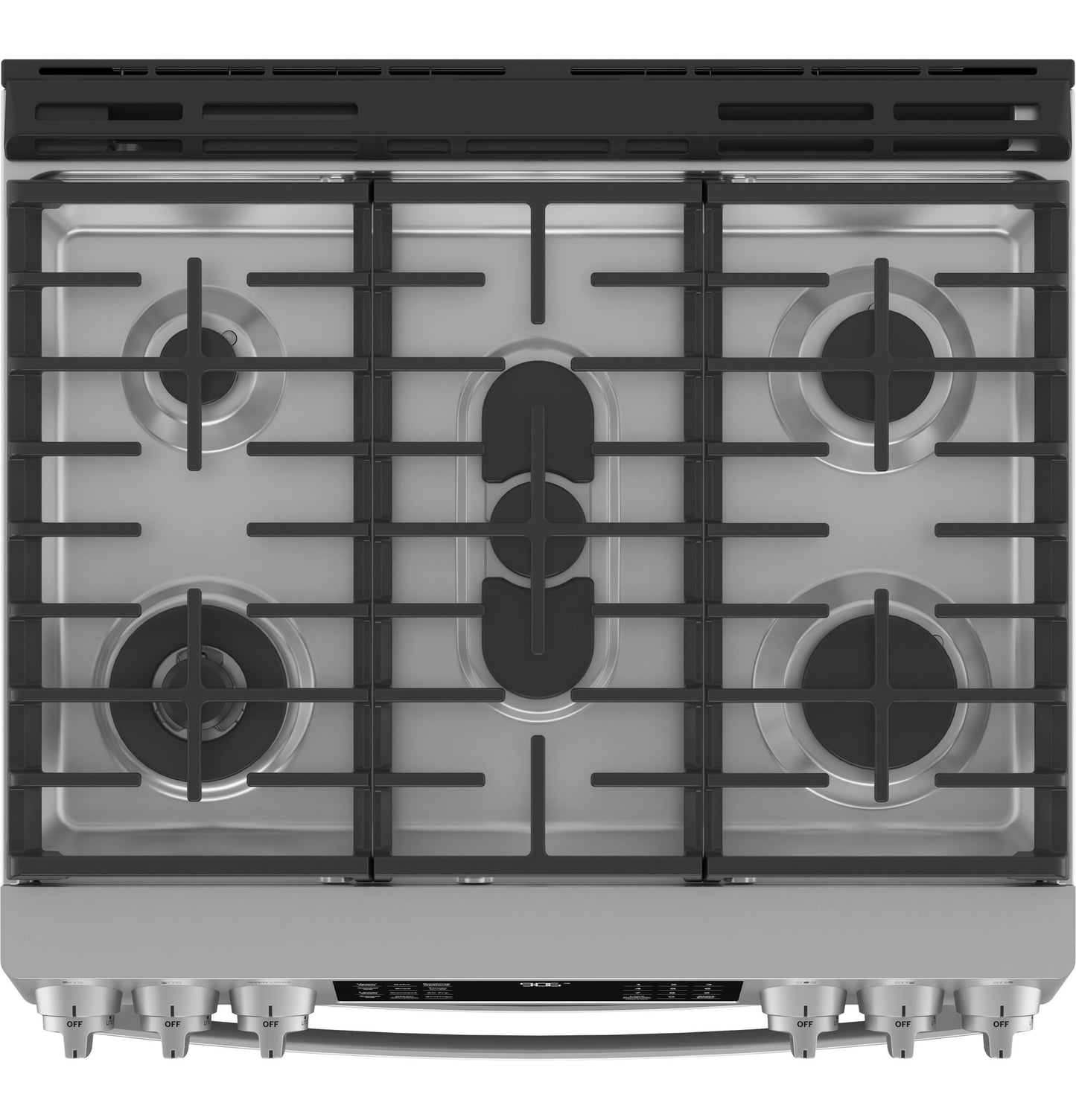 GE APPLIANCES PGS960YPFS GE Profile™ 30" Smart Slide-In Front-Control Gas Double Oven Convection Fingerprint Resistant Range in Stainless Steel - PGS960YPFS