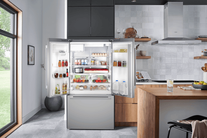 BOSCH B36FD52SNS 500 Series, French Door Bottom freezer, multi door, 36'', Brushed steel (with anti-fingerprint), Total No Frost in Stainless Steel - B36FD52SNS