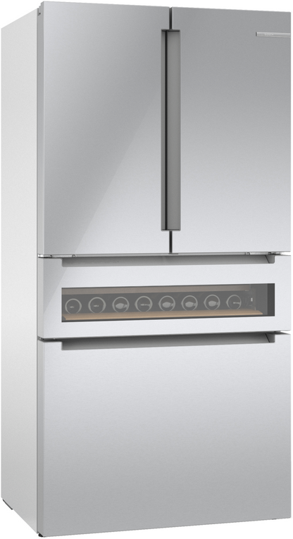BOSCH B36CL81ENG 800 Series, French Door Bottom Mount Refrigerator, Glass door, 36'' in Stainless Steel - B36CL81ENG