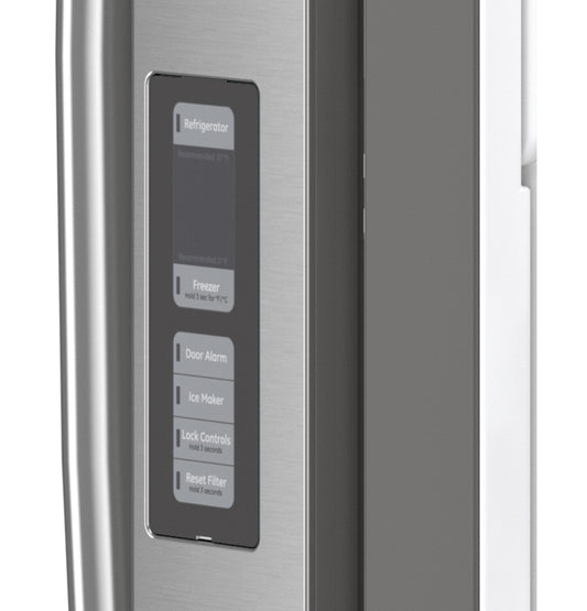 GE APPLIANCES GE 23.1 Cu. Ft. Counter-Depth Fingerprint Resistant French-Door Refrigerator in Stainless Steel - GWE23GYNFS