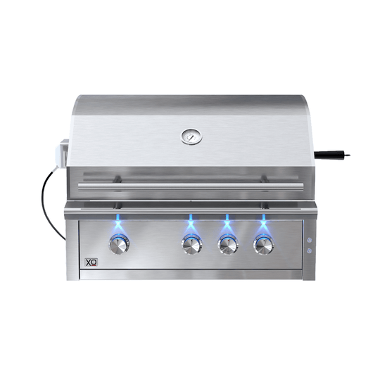 XO APPLIANCE XOGRILL36N 36" Grill 3 Burner with Rotiss Burner NG in Stainless Steel  - XOGRILL36N