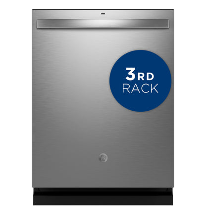 GE APPLIANCES GDT650SYVFS GE ENERGY STAR Fingerprint Resistant Top Control with in Stainless Steel Interior Dishwasher with Sanitize Cycle in Stainless Steel - GDT650SYVFS