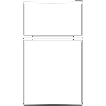 GE APPLIANCES GDE03GLKLB GE® ENERGY STAR® Double-Door Compact Refrigerator in Stainless Steel - GDE03GLKLB
