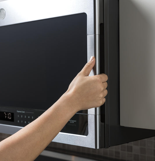 GE APPLIANCES Profile 2.1 Cu. Ft. Over-the-Range Sensor Microwave Oven in Stainless Steel - PVM9005SJSS