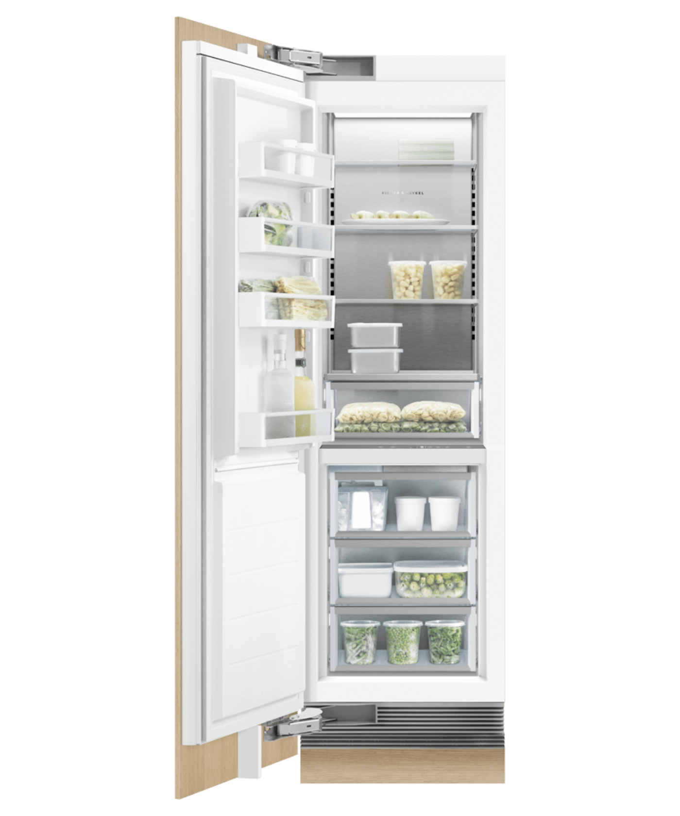 FISHER & PAYKEL RS2484FLJK1 24" Series 9 Integrated Column Freezer Custom Panel Ready - RS2484FLJK1