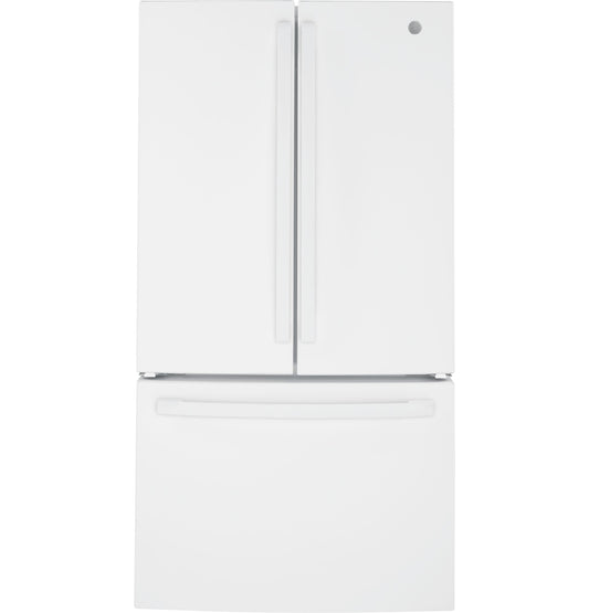GE APPLIANCES NGE 27.0 Cu. Ft. French-Door Refrigerator White - GNE27JGMWW