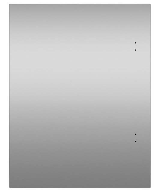 FISHER & PAYKEL RD2435L Solid Stainless Left-Hinge Door Panel for Integrated Undercounter Wine & Beverage, 60cm - RD2435L