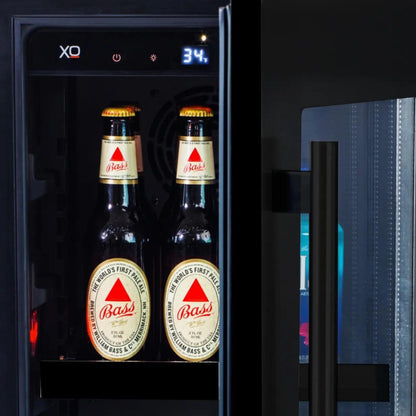 XO APPLIANCE XOU15BCGBSR Beverage Center, 15" Black Stainless, Right Hinge Black in Stainless Steel - XOU15BCGBSR