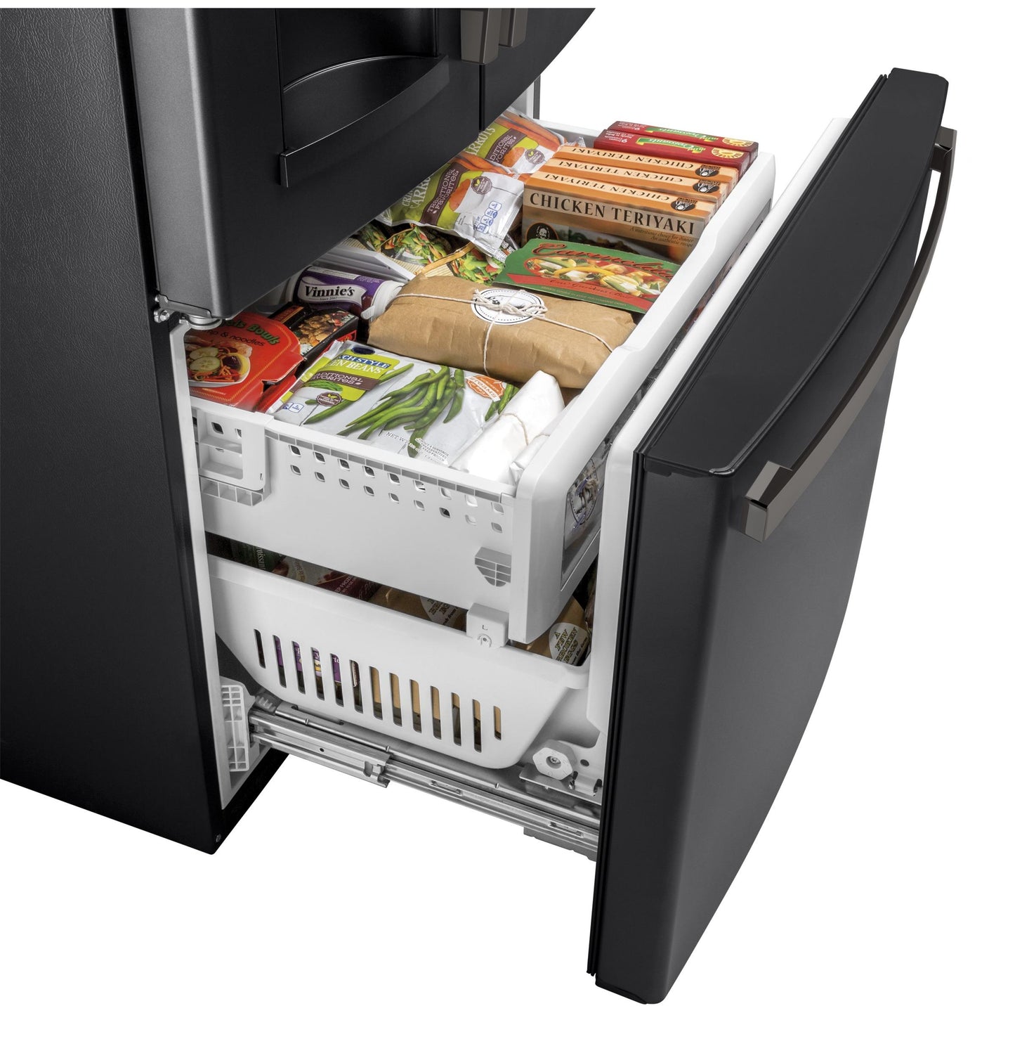 GE APPLIANCES GFE28GELDS GE® ENERGY STAR® 27.7 Cu. Ft. French-Door Refrigerator Black Slate - GFE28GELDS