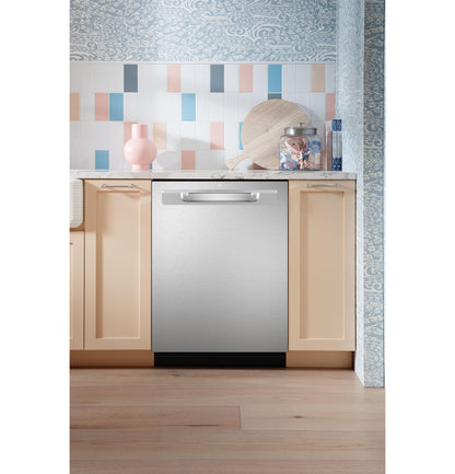 GE APPLIANCES GDP670SYVFS GE® ENERGY STAR® Fingerprint Resistant Top Control with in Stainless Steel Interior Dishwasher with Sanitize Cycle in Stainless Steel - GDP670SYVFS