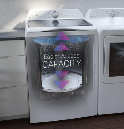 GE APPLIANCES PTW805BPWRS GE Profile™ ENERGY STAR® 5.3 cu. ft. Capacity Washer with Smarter Wash Technology and Adaptive SmartDispense Blue - PTW805BPWRS