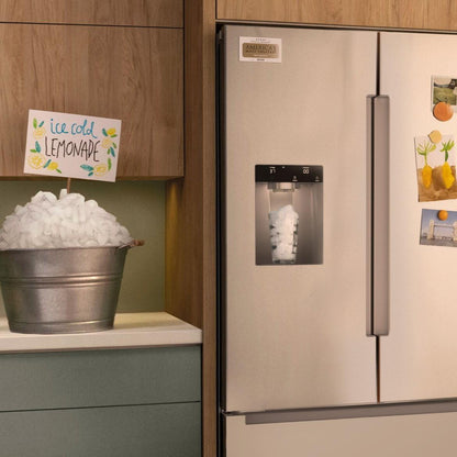 BOSCH B36FD10ENS 100 Series, French Door Bottom freezer, multi door, 36'', Brushed steel (with anti-fingerprint), Total No Frost in Stainless Steel - B36FD10ENS