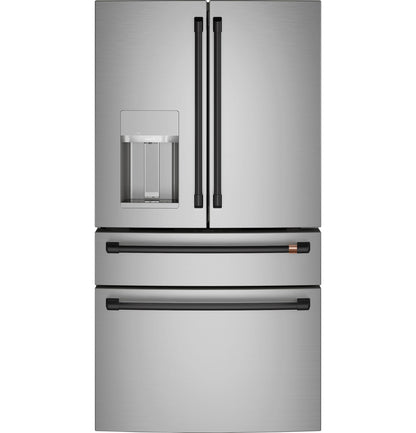 CAFE CXE22DP2PS1 CAFé™ ENERGY STAR 22.3 Cu. Ft. Smart Counter-Depth 4-Door French-Door Refrigerator in Stainless Steel - CXE22DP2PS1