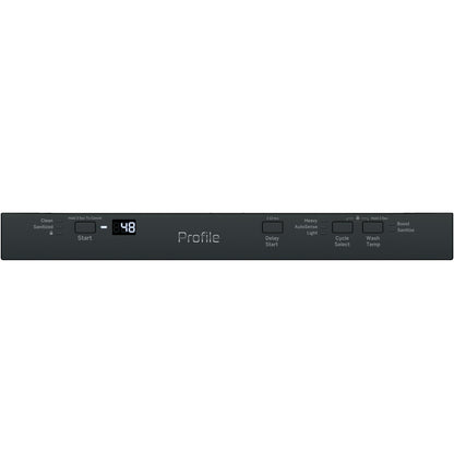 GE APPLIANCES GE Profile 18" ADA Compliant in Stainless Steel Interior Dishwasher with Sanitize Cycle Black - PDT145SGLBB