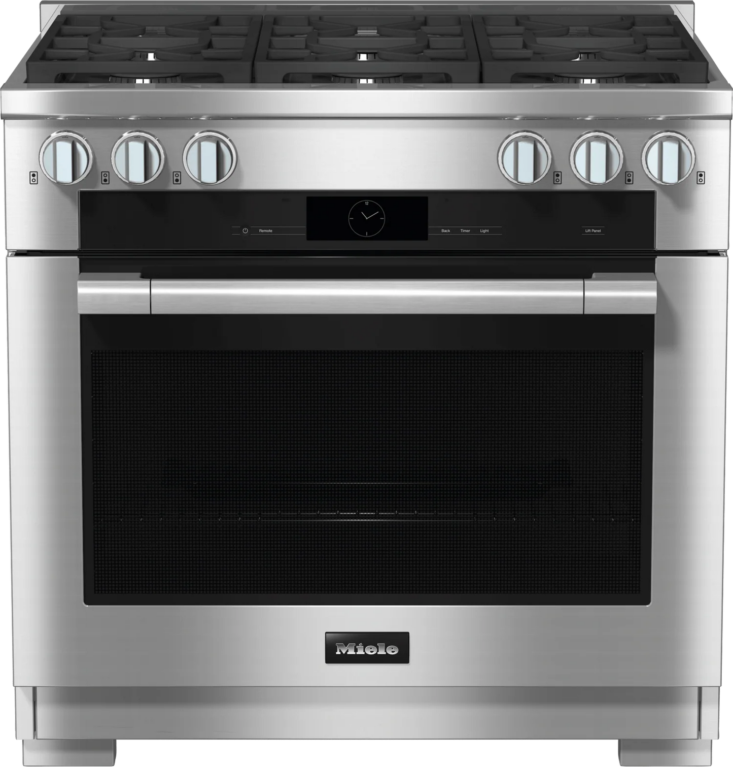 MIELE  HR 1934-3 G DF Clean Touch Steel - 36" Range Dual Fuel model with M Touch controls in Stainless Steel - HR19343GDF