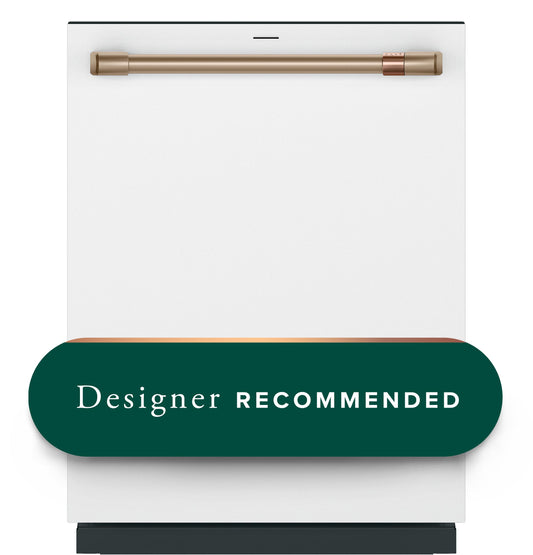 CAFE CDT888P4VW2 CAFé™ CustomFit ENERGY STAR Stainless Interior Smart Dishwasher with Ultra Wash Top Rack and Dual Convection Ultra Dry, LED Lights, 39 dBA White