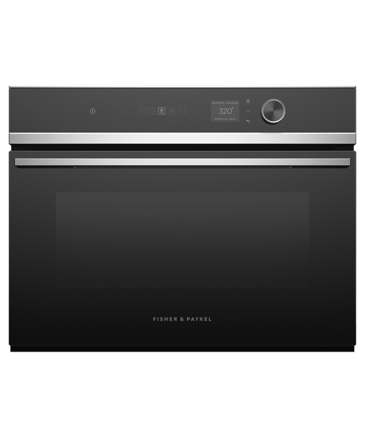 FISHER & PAYKEL OM24NDLX1 24" Series 7 Contemporary Compact Convection Speed Oven in Stainless Steel - OM24NDLX1